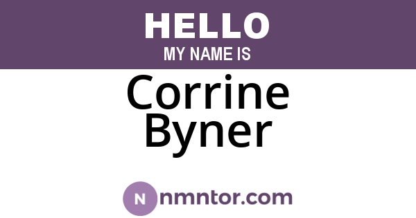 Corrine Byner