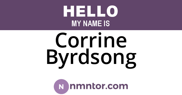 Corrine Byrdsong