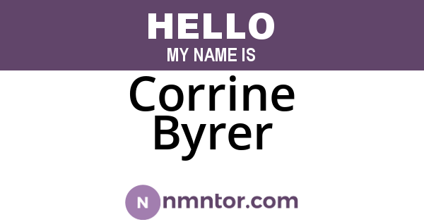 Corrine Byrer