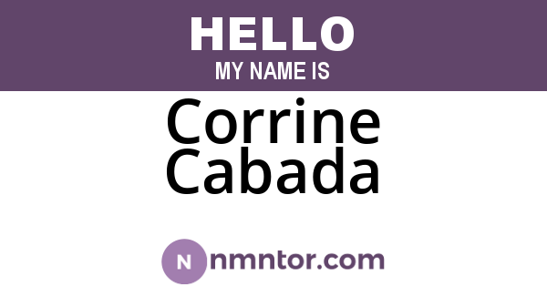 Corrine Cabada