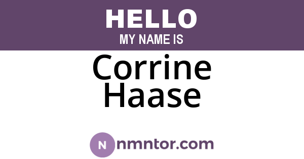 Corrine Haase
