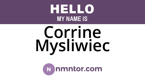 Corrine Mysliwiec