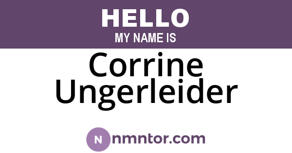 Corrine Ungerleider