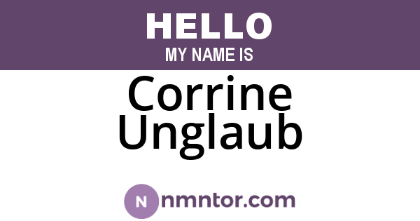 Corrine Unglaub