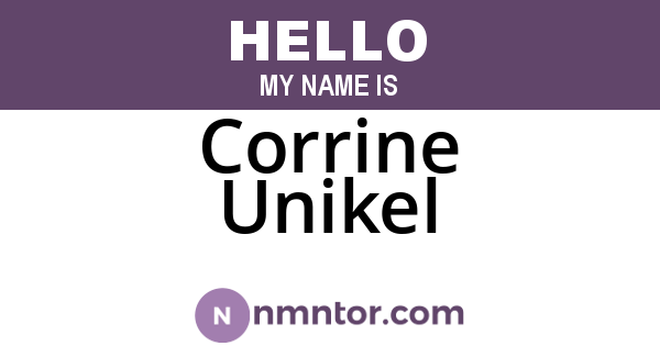 Corrine Unikel