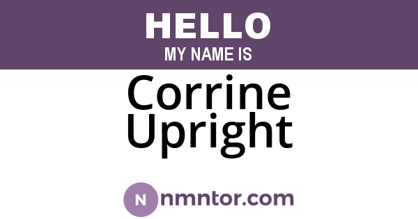 Corrine Upright