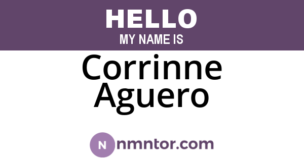 Corrinne Aguero