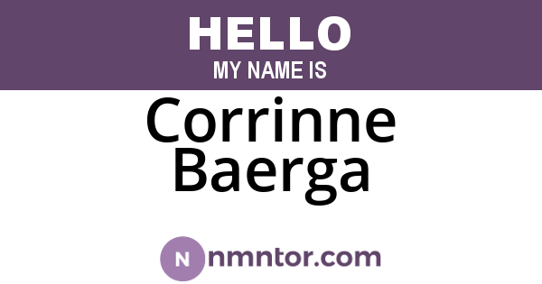 Corrinne Baerga