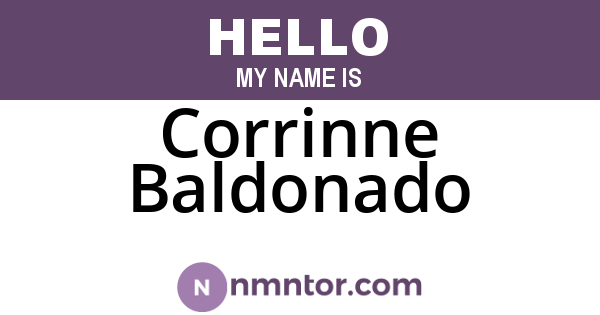 Corrinne Baldonado