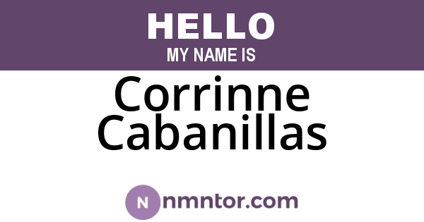 Corrinne Cabanillas