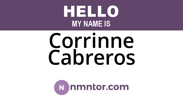 Corrinne Cabreros