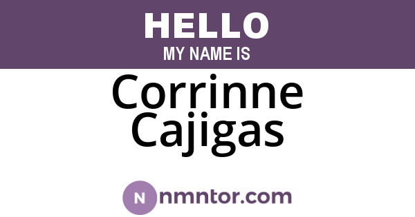 Corrinne Cajigas