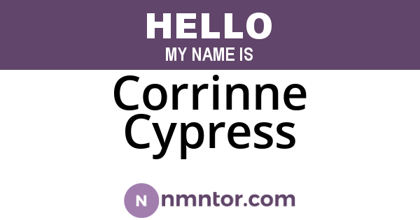 Corrinne Cypress