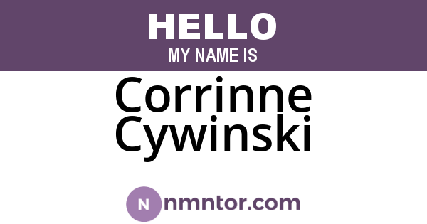 Corrinne Cywinski