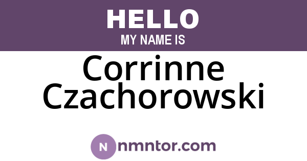 Corrinne Czachorowski