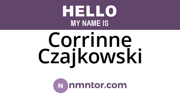 Corrinne Czajkowski
