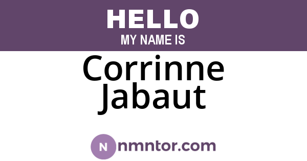 Corrinne Jabaut