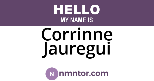 Corrinne Jauregui