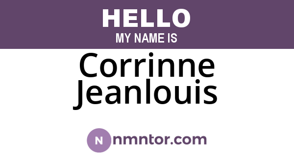Corrinne Jeanlouis