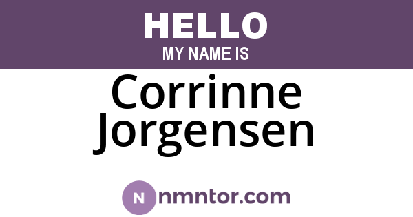 Corrinne Jorgensen