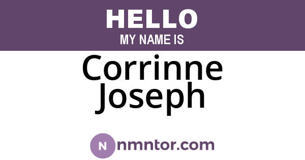Corrinne Joseph