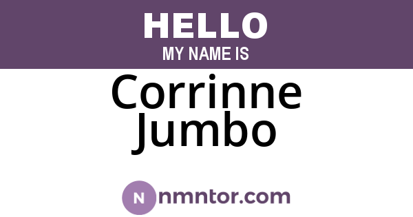 Corrinne Jumbo