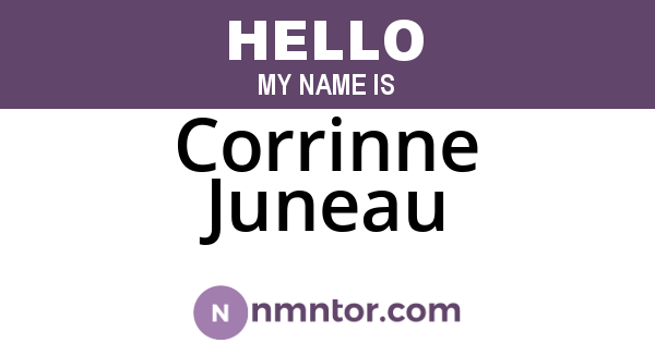 Corrinne Juneau