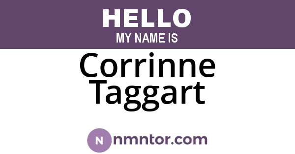 Corrinne Taggart