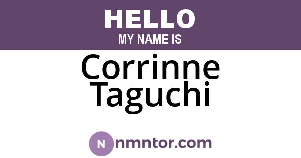 Corrinne Taguchi