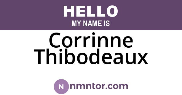Corrinne Thibodeaux
