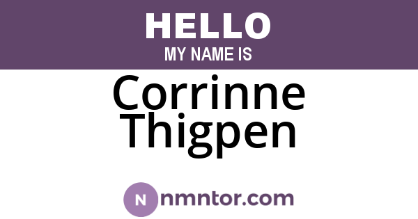 Corrinne Thigpen