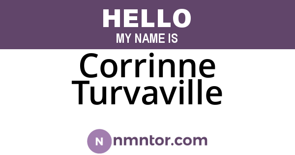 Corrinne Turvaville