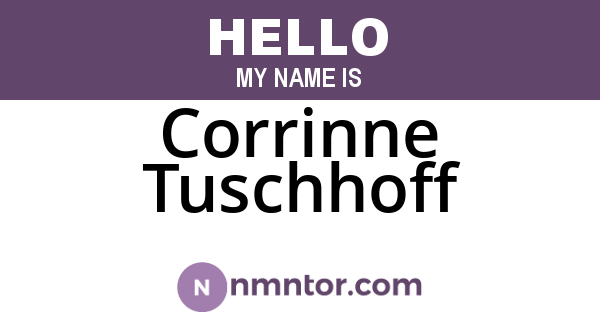 Corrinne Tuschhoff