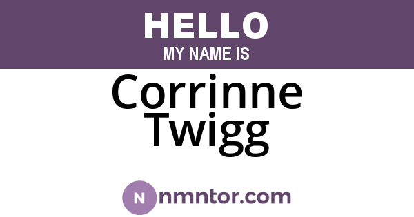 Corrinne Twigg