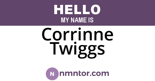 Corrinne Twiggs