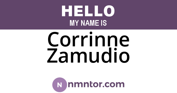 Corrinne Zamudio