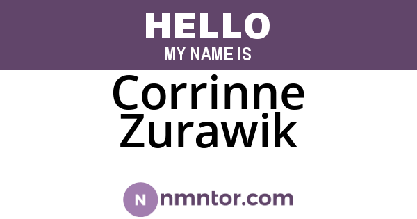 Corrinne Zurawik