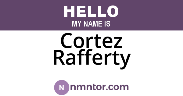 Cortez Rafferty