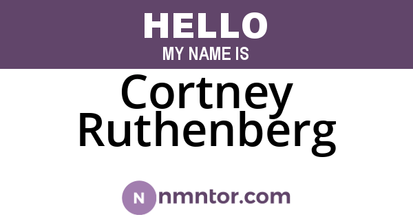 Cortney Ruthenberg