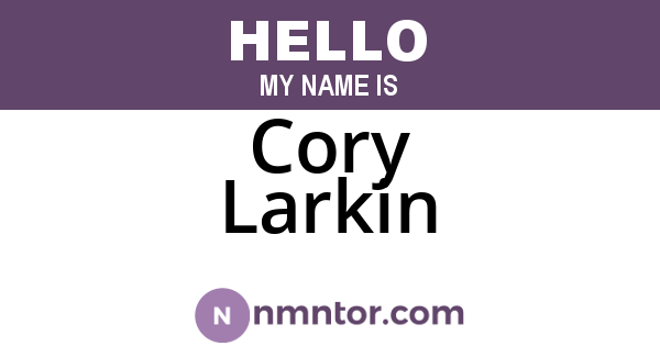 Cory Larkin