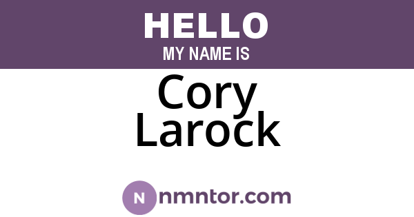 Cory Larock