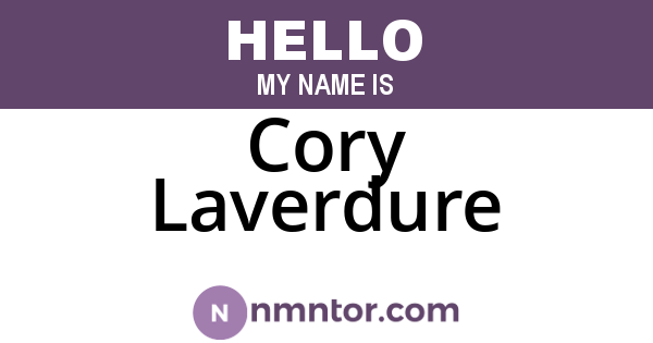 Cory Laverdure