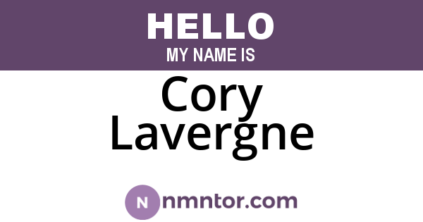 Cory Lavergne