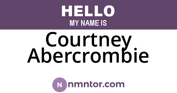 Courtney Abercrombie