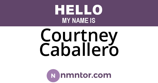 Courtney Caballero