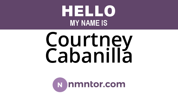 Courtney Cabanilla