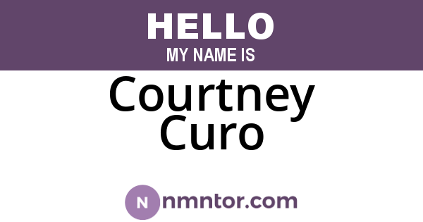 Courtney Curo