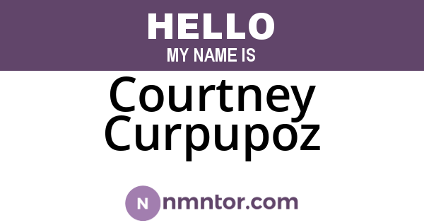 Courtney Curpupoz