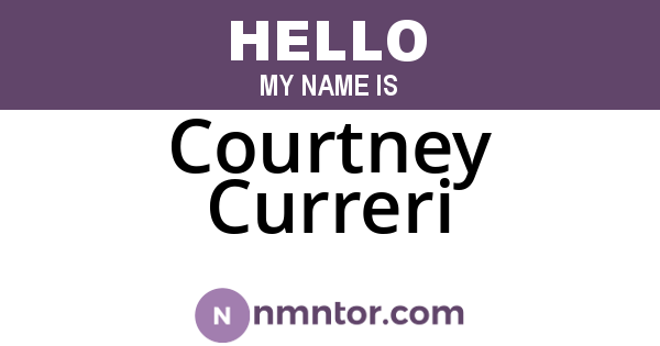 Courtney Curreri