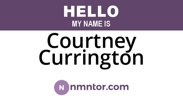Courtney Currington